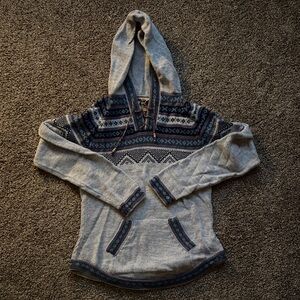 Cozy Gray Patterned Women's Sweater